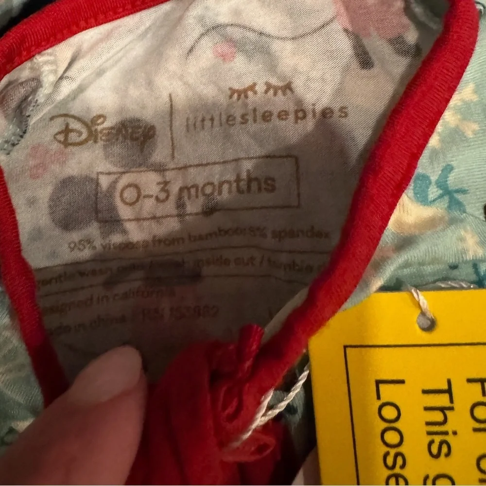 Little Sleepies Mickeys Winter Wonderland Zippy romper bamboo holidays